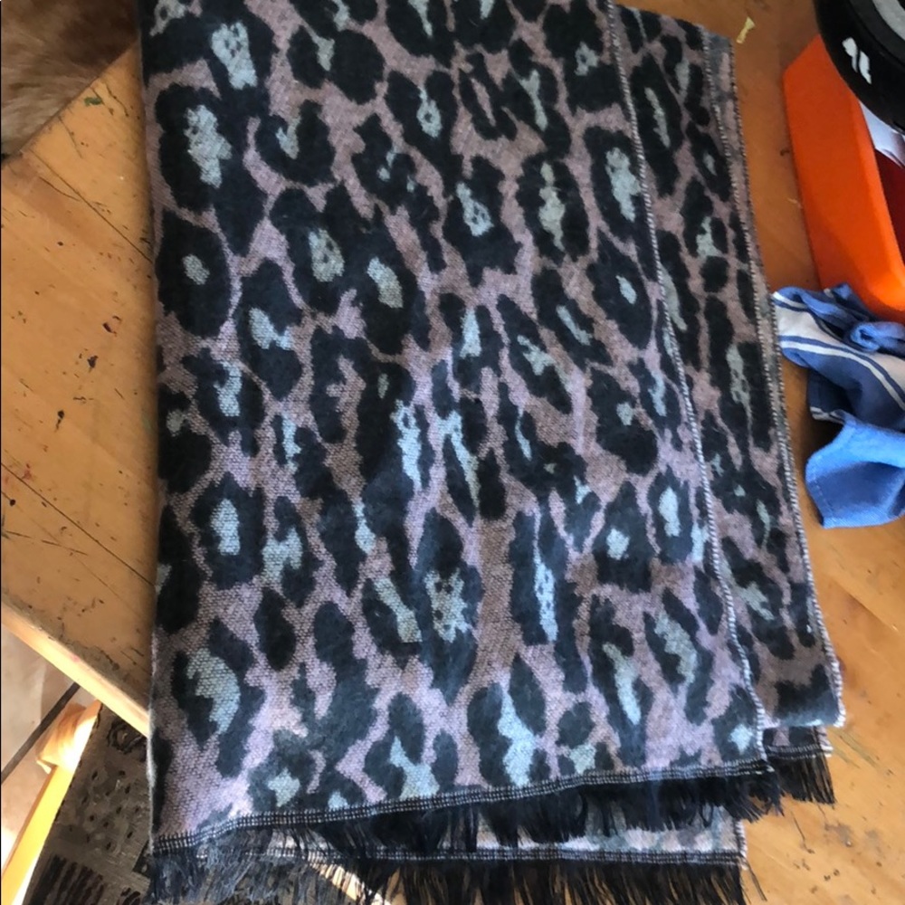 ASOS wrap/shawl/scarf pink leopard print